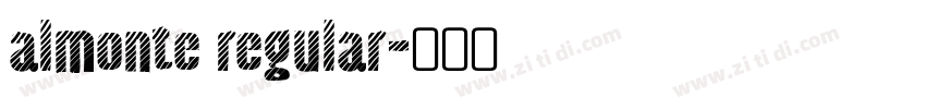 almonte regular字体转换